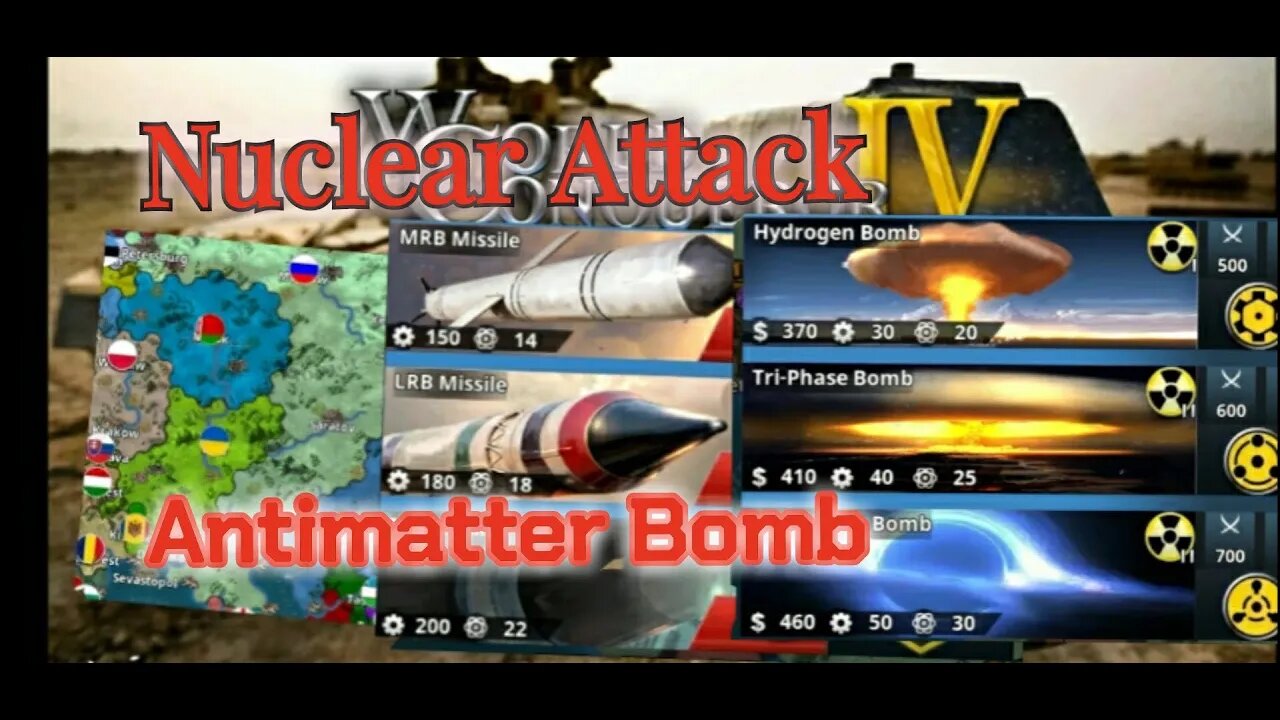 World Conqueror 4, Antimatter Bomb Attack with LRB Missile #shorts @ZHH Channel