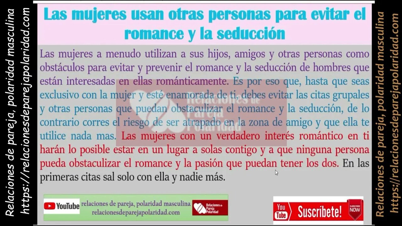 Las mujeres usan otras personas para evitar el romance y la seducción No te dejes - mejorado