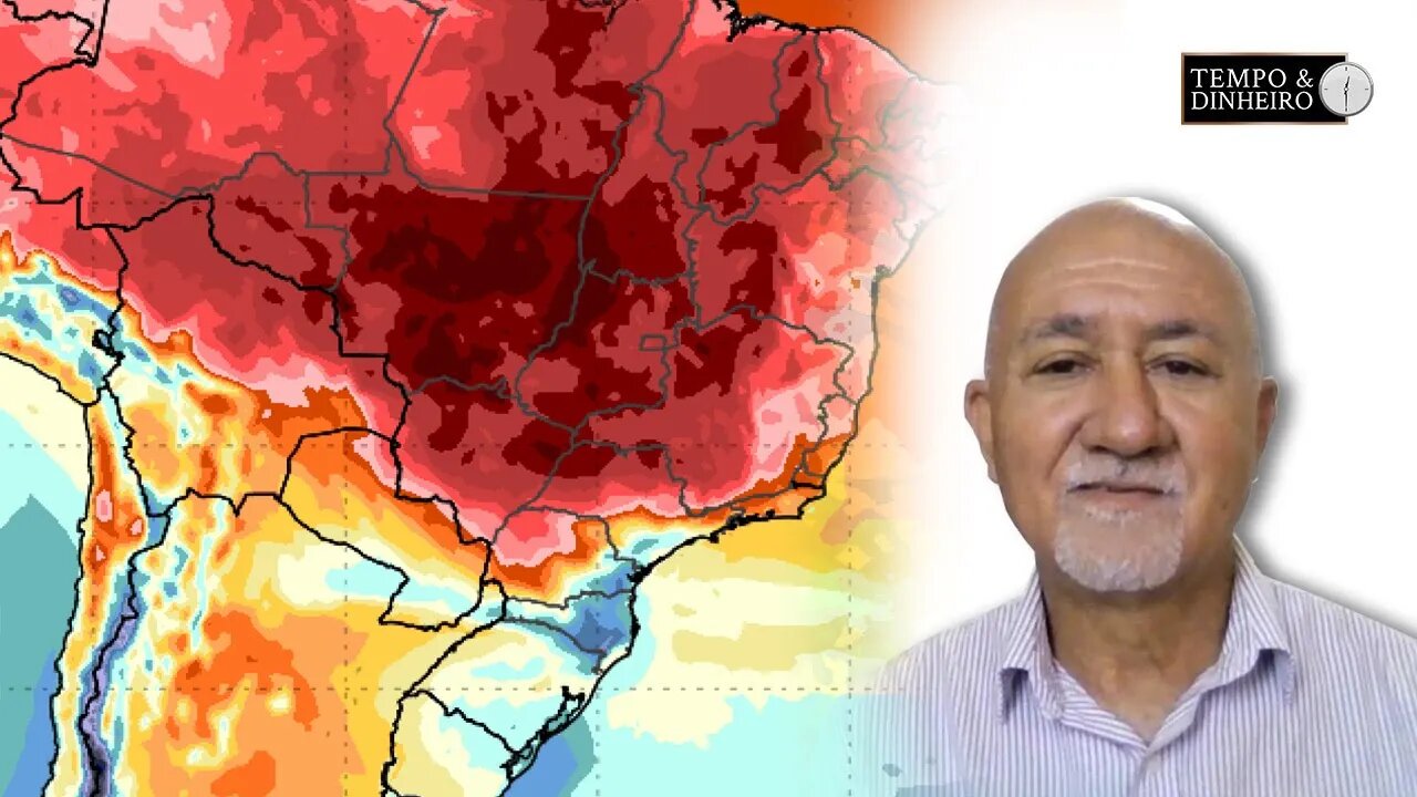 Chuvas no RS , calor intenso nas regiões sudeste e centro do Brasil