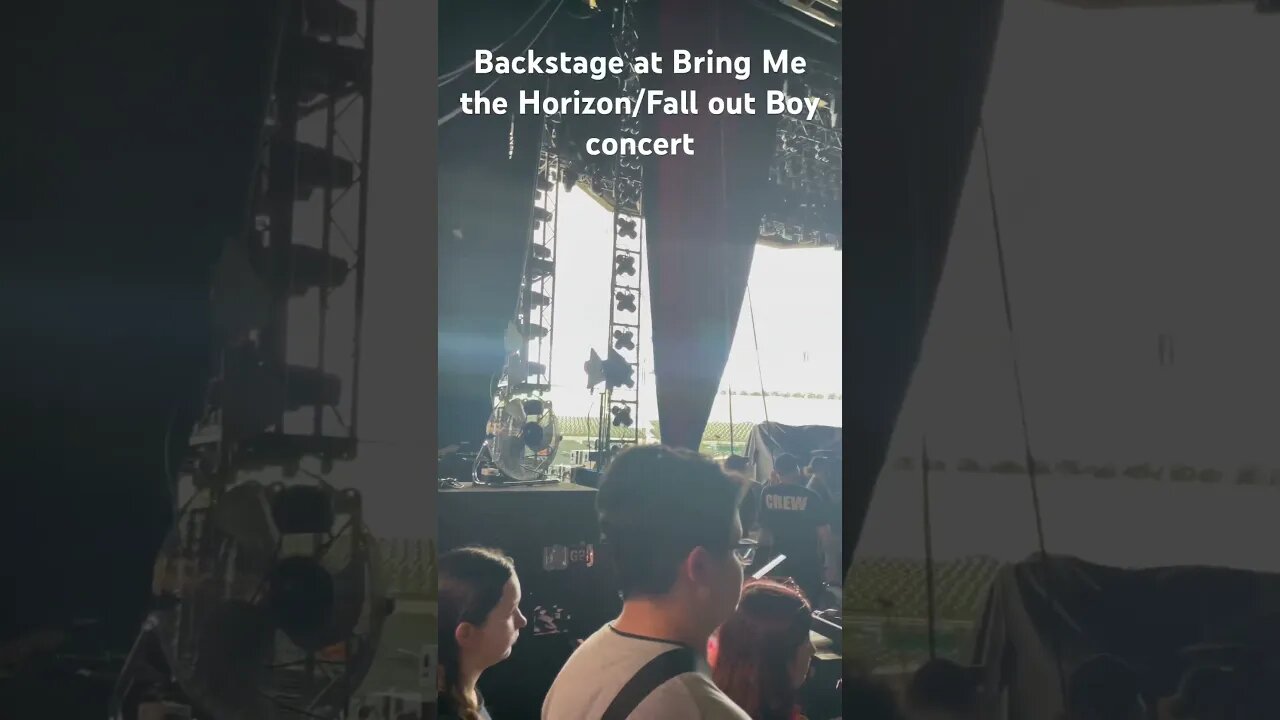 Backstage before the concert for #falloutboy and #bringmethehorizon