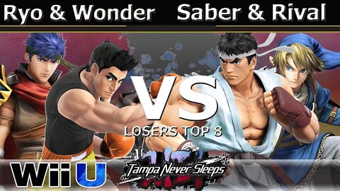 Ryo & WonderBread vs. Saber & Rival - Wii U Doubles Losers Top 8 - TNS7