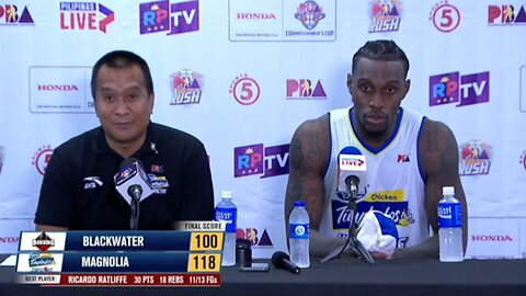 Interview with Best Player Ricardo Ratliffe and Coach Chito Victolero [Nov. 28, 2024]