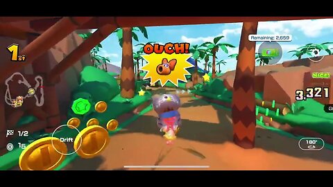 Mario Kart Tour - GCN Dino Dino Jungle R Gameplay