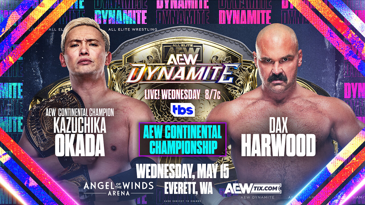 Kazuchika Okada (c) vs. Dax Harwood AEW Continental Title Match.