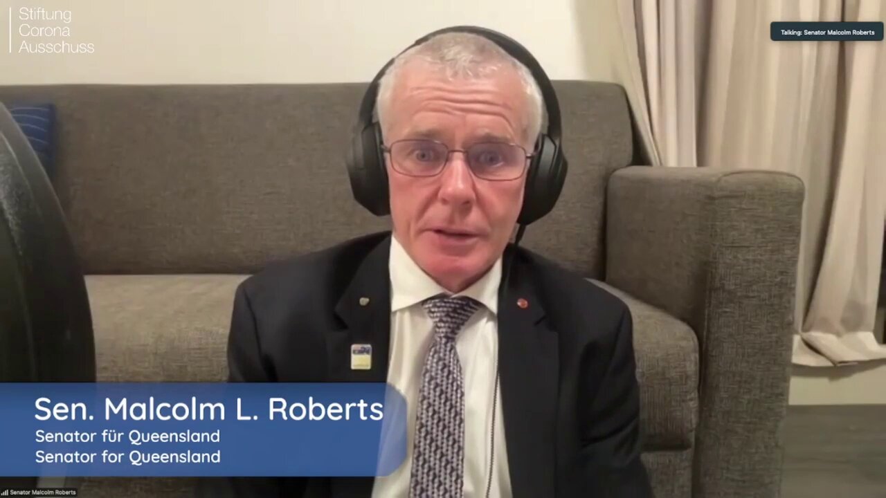 Australian Senator Malcolm Roberts Pulls No Punches