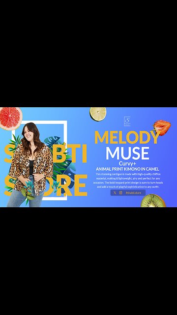 Melody Wild Muse Curvy+ Animal Print Kimono in Camel