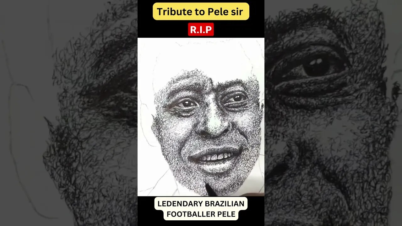 Tribute to Pele sir #pele #shorts #short #shortsvideo #shortvideo #ytshort #ytshorts #scribbling