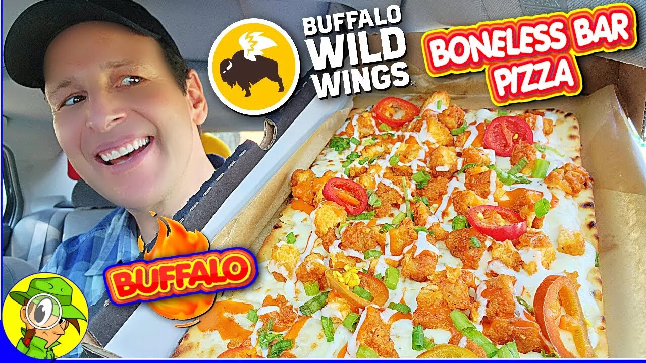 Buffalo Wild Wings® BUFFALO BONELESS BAR PIZZA Review 🐂💸🔥🐔🍕 | Peep THIS Out! 🕵️‍♂️