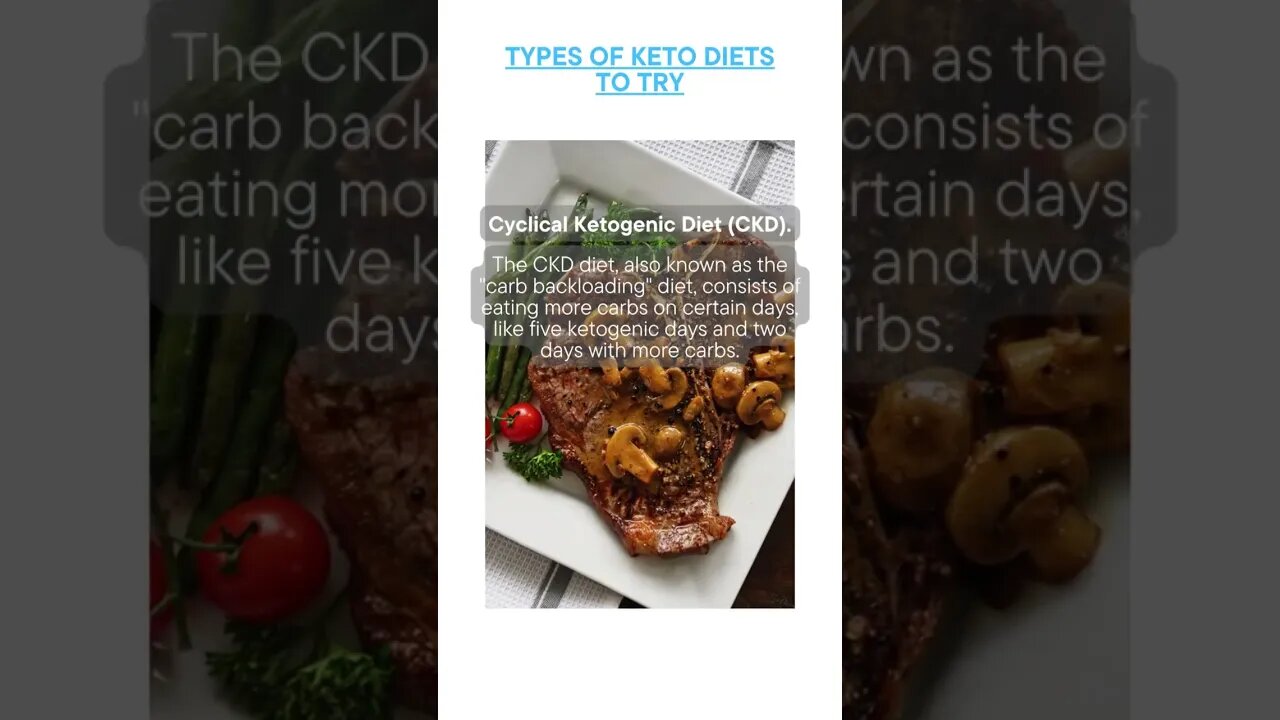 Keto Diet Variant - Cyclical Ketogenic Diet (CKD).