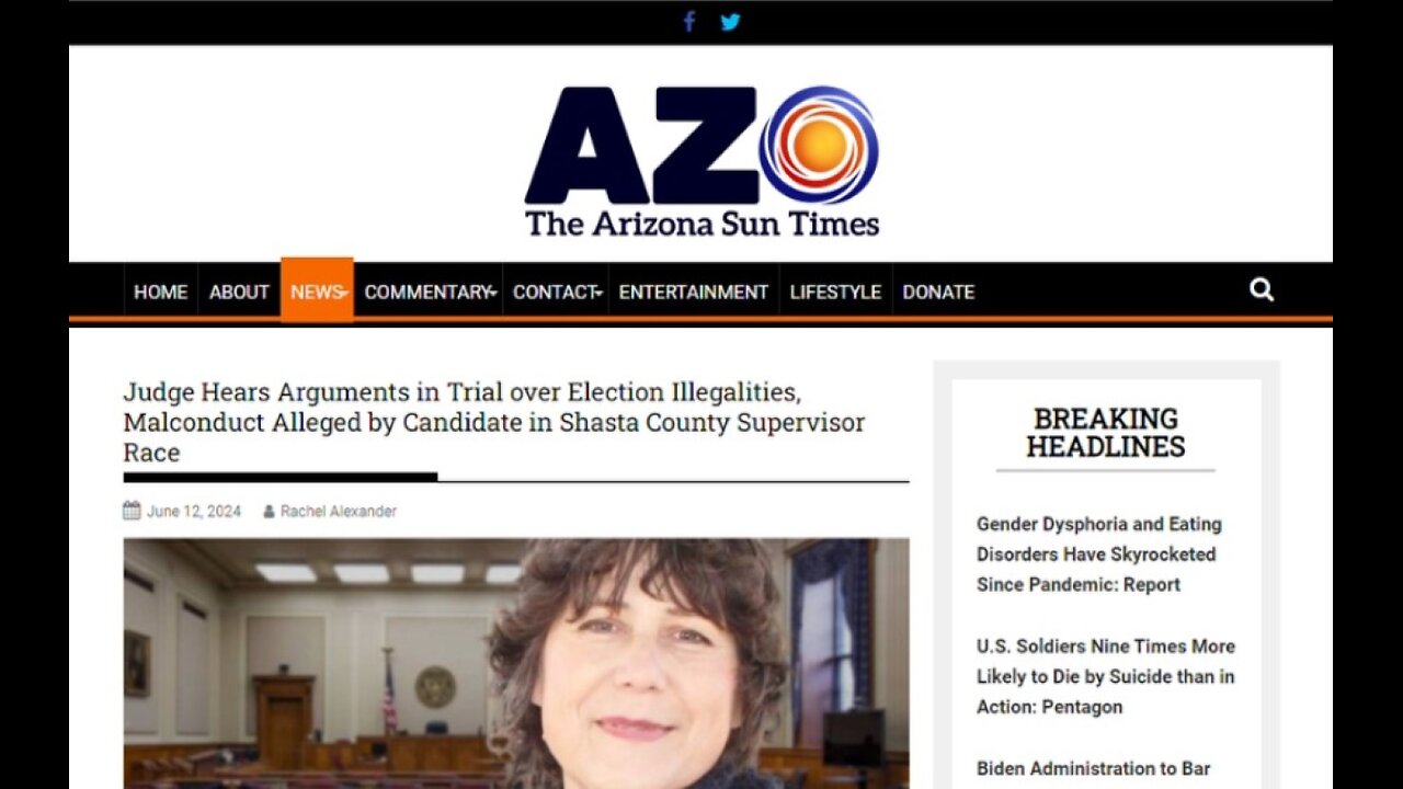 2024 Election | Judge Hears Arguments in Shasta County, CA Trial