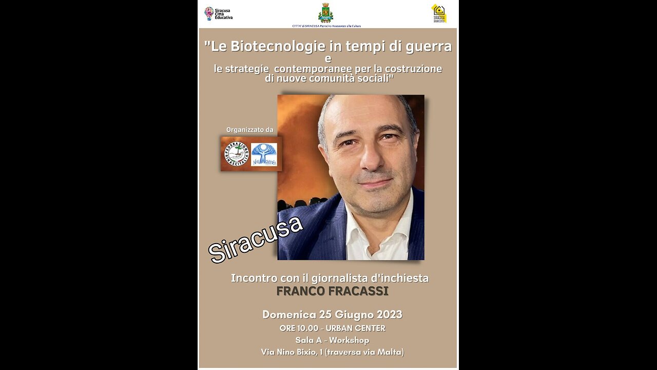 FRANCO FRACASSI A SIRACUSA 25 GIUGNO 2023