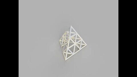 Triangle Frame Pyramid Stack (2D/3D Combination)