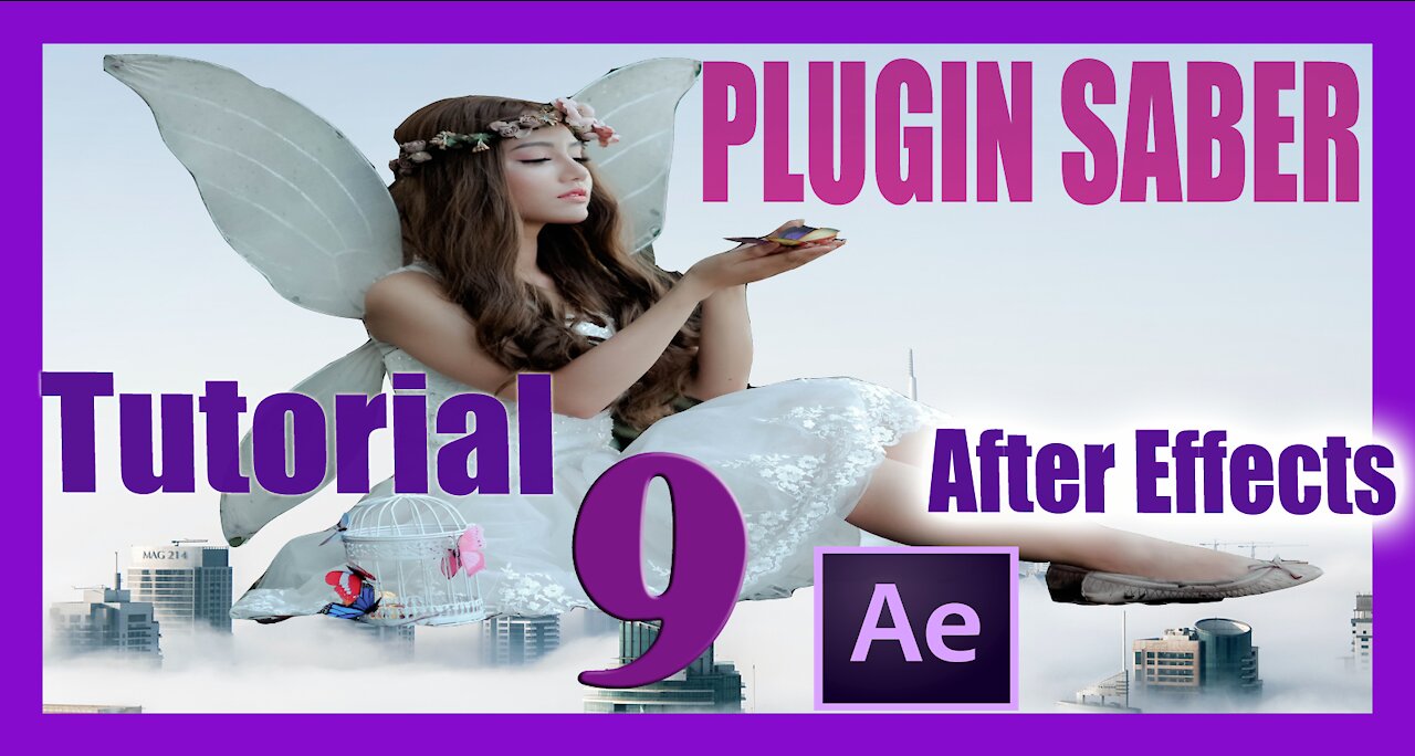 👉 Como utilizar el Plugin SABER en AFTER EFFECTS 🔥 Neón, Incendio, Eléctrico, Energizar, Fuego