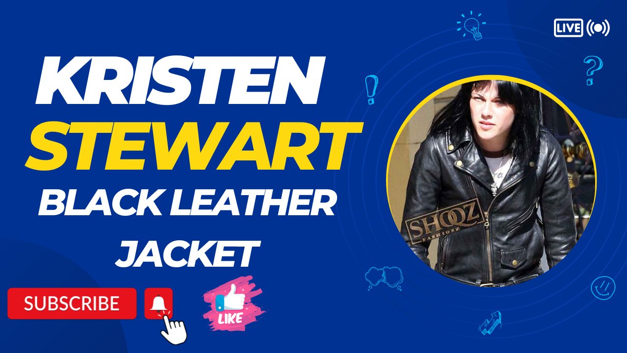 KRISTEN STEWART || THE RUNAWAYS || BLACK LEATHER JACKET