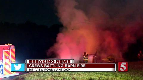Blaze Destroys Retired Firefighter’s Barn, Car In Antioch