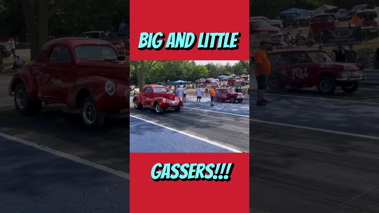 High RPM Burnouts by Big and Little Gassers! #shorts