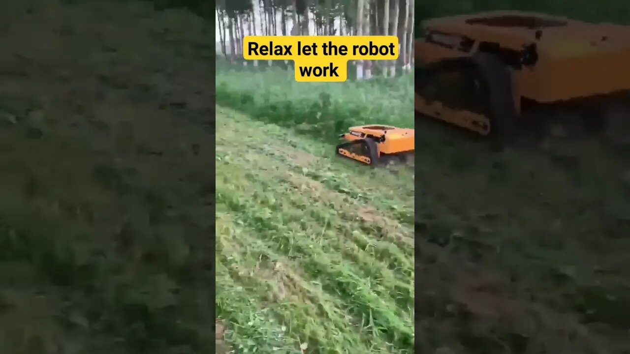 Smart robot bush grass cleanings