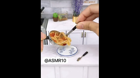 ASMR TOMATOES PASTA 🍝 TINY KITCHEN