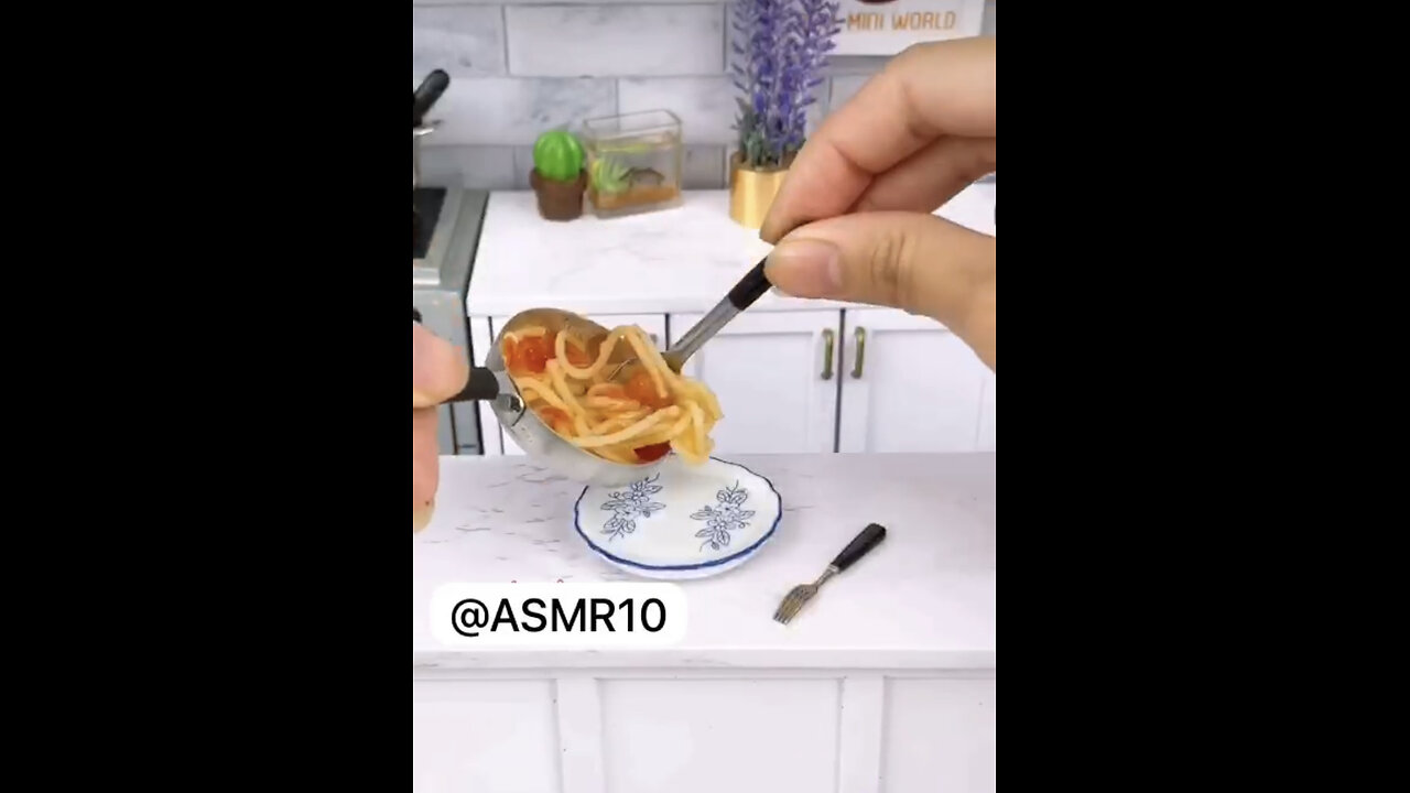 ASMR TOMATOES PASTA 🍝 TINY KITCHEN