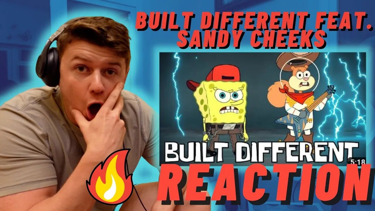 IRISH REACTION TO BUILT DIFFERENT Feat. Sandy Cheeks (Rap Music Video)