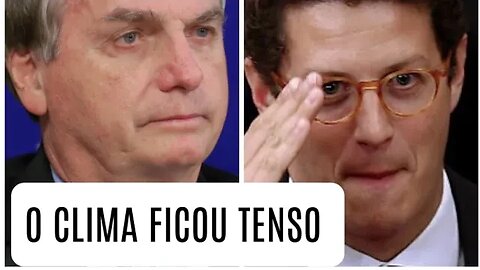 Ricardo Salles sem citar nome de Jair bolsonaro quem com os porcos anda farelo come