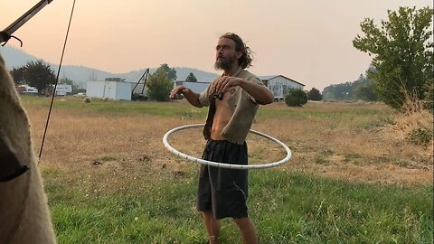 Wild Edible Smoothies, Portable Hula Hoop and Bug Curtains Installed on Wagon!