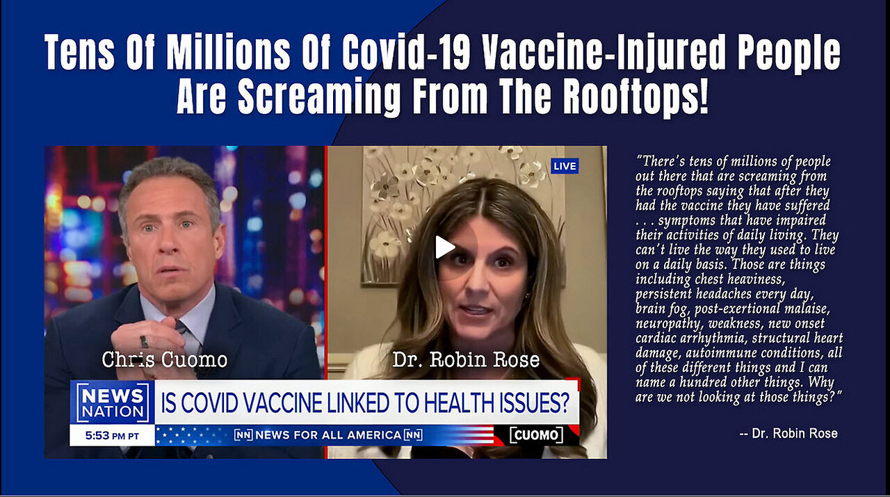 NewsNation: Tens Of Millions Of Covid-19 Vaccine-Injured People Are Screaming From The Rooftops!