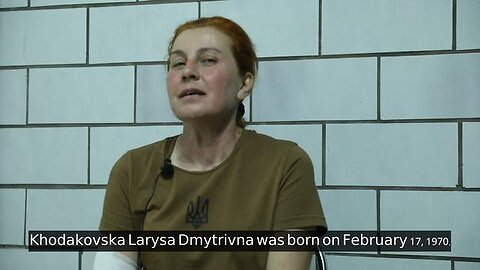 Captured female AFU gives interview