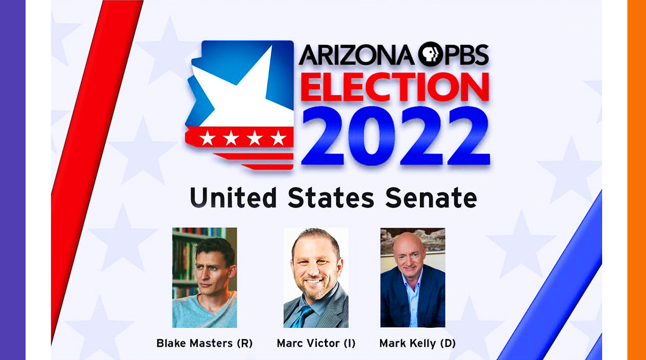 🔴LIVE: 2022 Arizona Senate Debate (Blake Masters, Mark Kelly, and Marc Victor) 🟠⚪🟣 NPC Politics