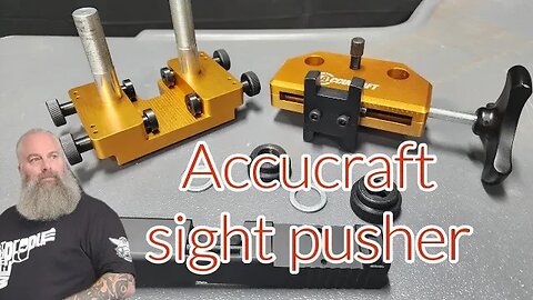 How to push sights on Glock and other slides - Accucraft sight pusher