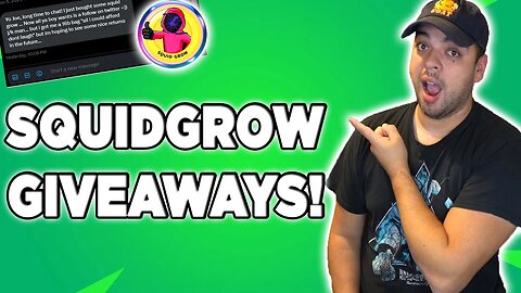 Squidgrow Holders INCREASE! More Squidgrow Giveaways!