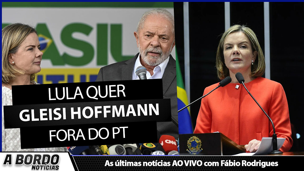 LULA QUER DESPEDIR GLEISI HOFFMANN DA PRESIDÊNCIA DO PT