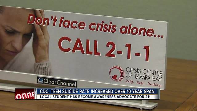 Plant High School student advocating for suicide awareness