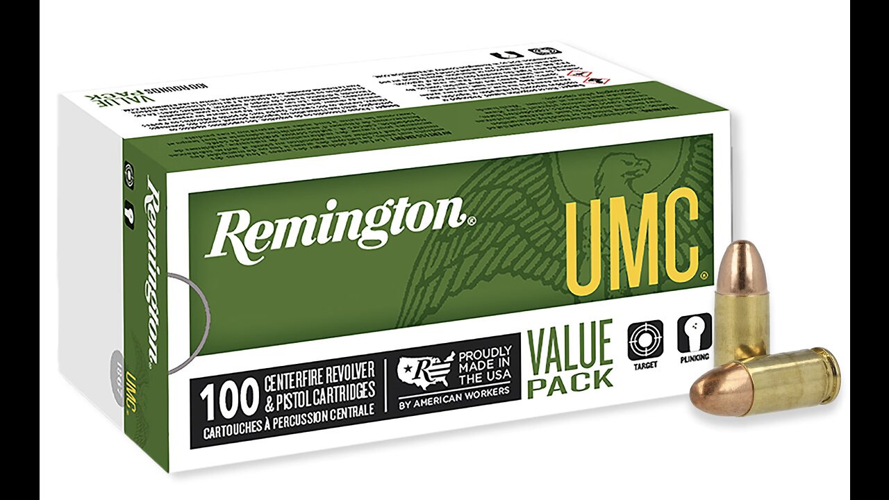 REMINGTON UMC 9MM AMMO 115 GRAIN FMJ 1000ROUNDS