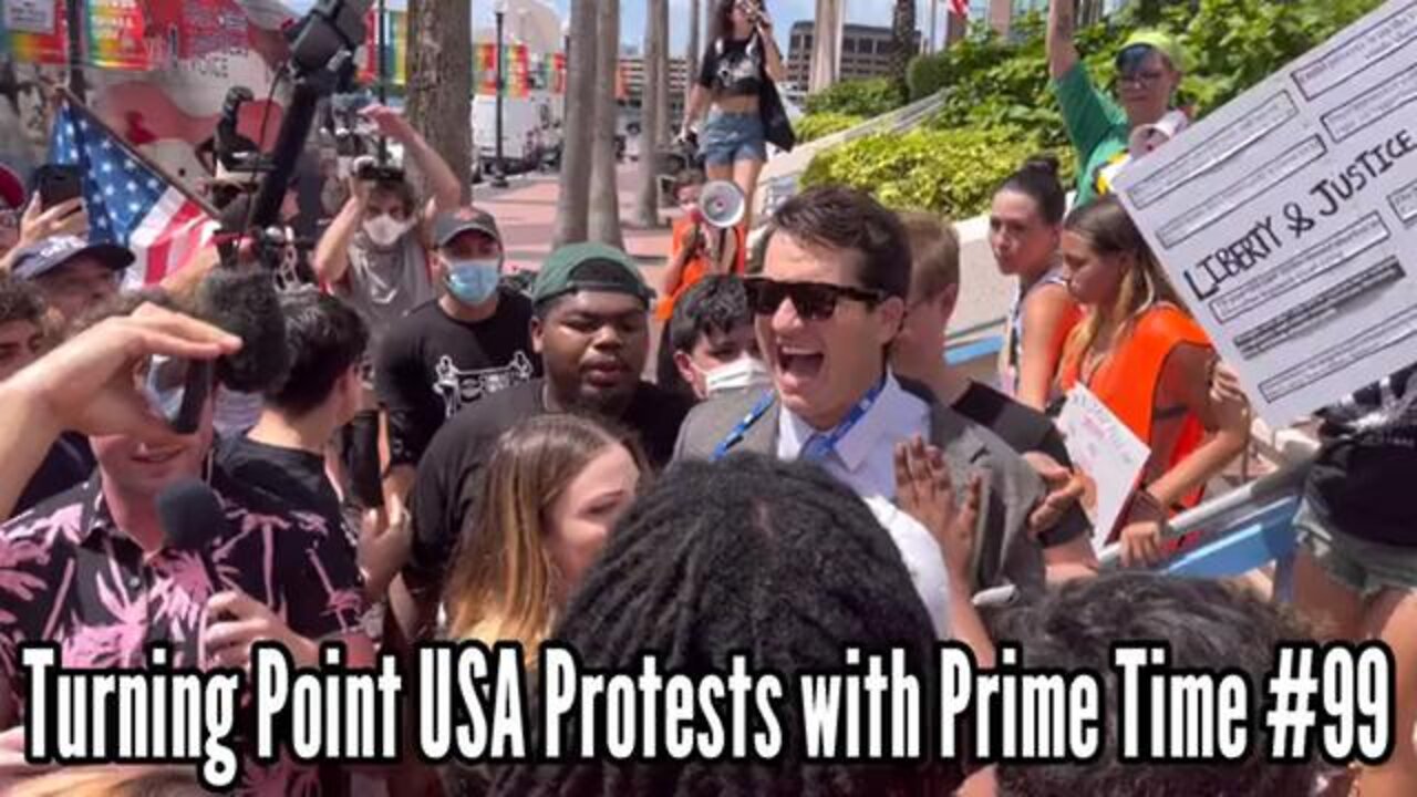 Alex Stein goes into the heart of leftist protestors in Tampa and calls them "Baby killers."