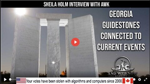 3.6.22: Sheila Holm connects GA Guidestones, Ukraine, bloodlines, HELLywood,Cronkite & EYE! PRAY