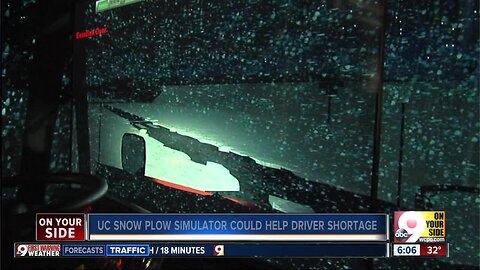 How UC's snowplow simulator could help ODOT with a driver shortage