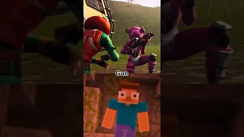 FORTNITE VS MINECRAFT #fortnite #minecraft #viral #shortsvideo #viralvideos