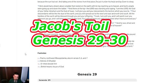 Jacob's Toils Genesis 29-30