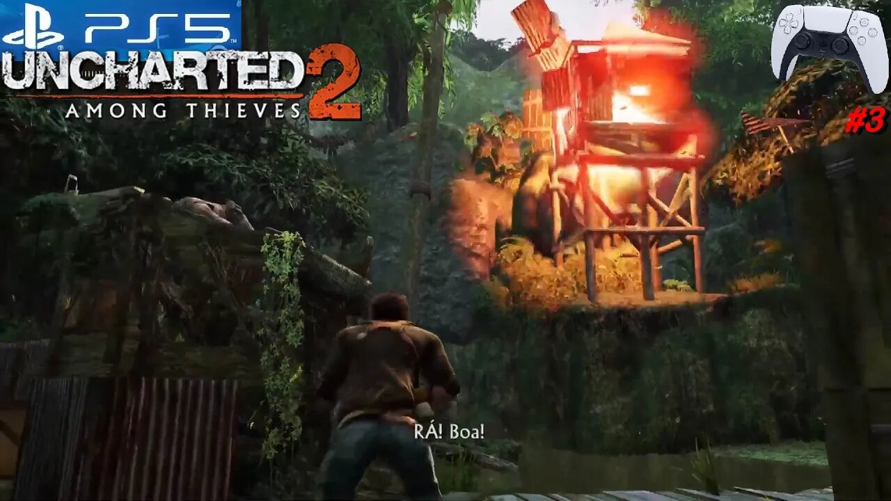 Uncharted 2 Among Thieves (Remastered - #3) - Live no Playstation 5