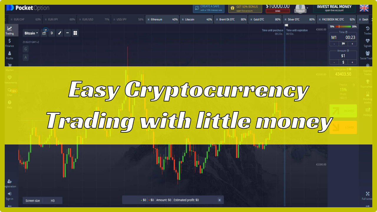 Easy Trading Cryptocurrency with little money