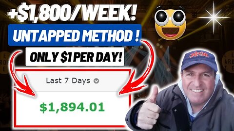 UNTAPPED Way To Earn +$1,800/WEEK For Only $1/Day! (Make Money Online For Beginners in 2023)