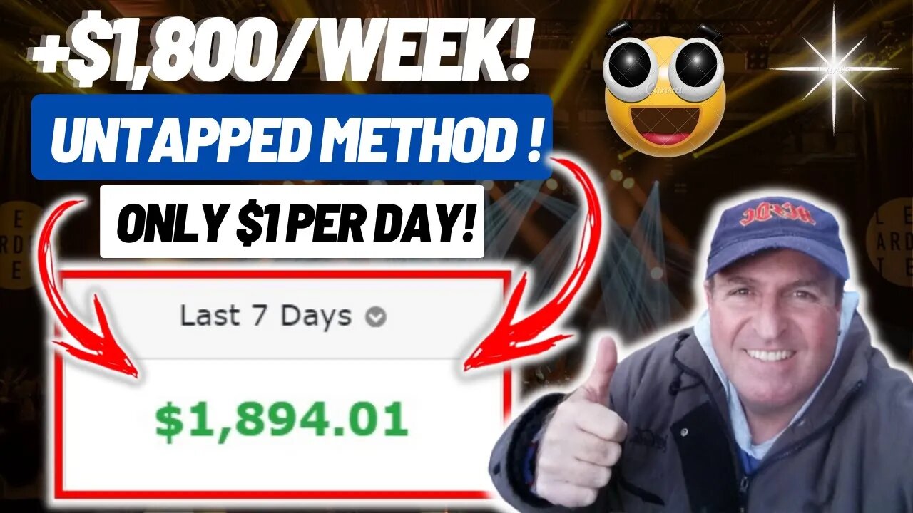 UNTAPPED Way To Earn +$1,800/WEEK For Only $1/Day! (Make Money Online For Beginners in 2023)