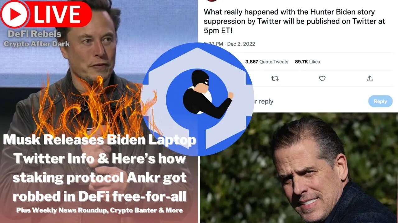 Elon Releases Spicy Biden Laptop Info! | Ankr Hack Explained | Job/Econ Data Spells Disaster For Fed