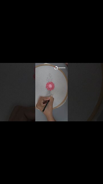 Floral embroidery design #embroiderypatterns #diy #embroidery #needlework