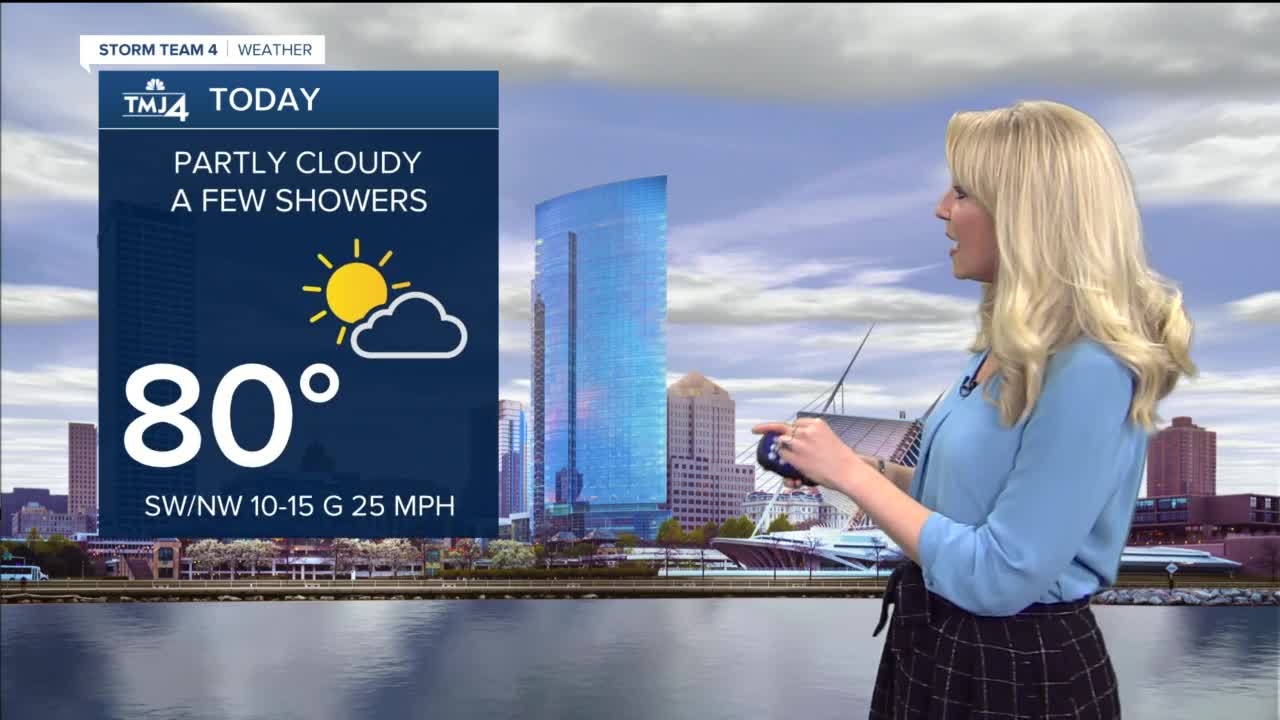 Some clouds move in Wednesday afternoon