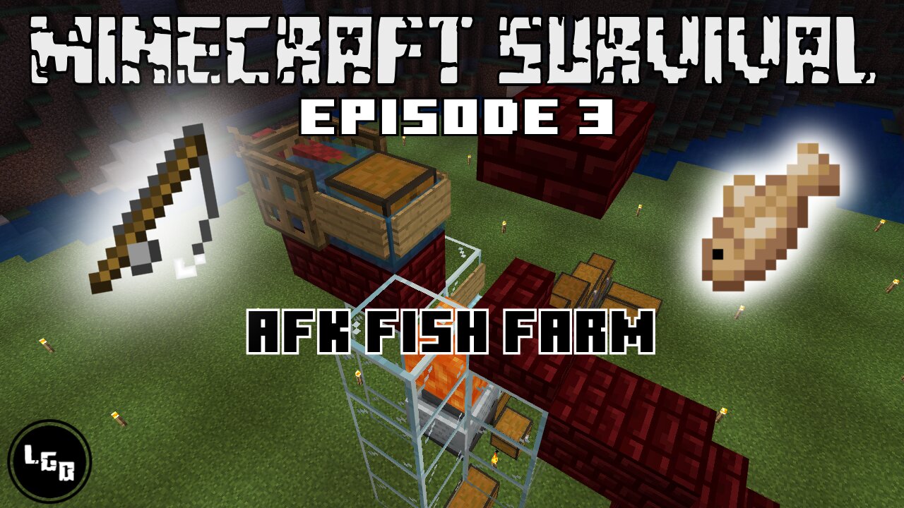 Minecraft Survival Episode 3: AFK Fish Farm