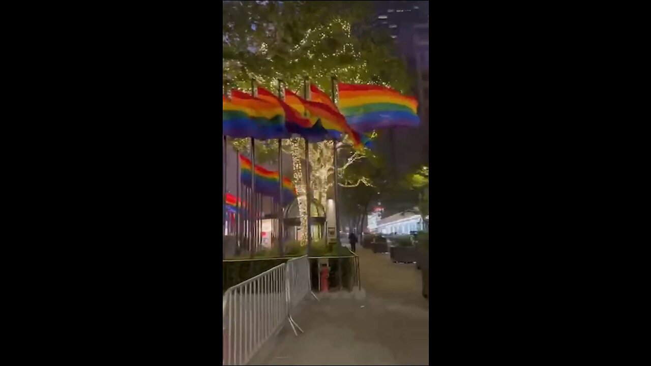 Rainbow Flags Hanging In Cities Around EU And USA?