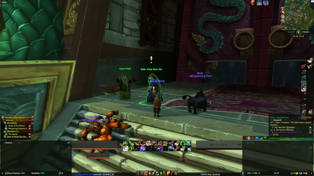 The Librarian's Quandary World of Warcraft Mists of Pandaria