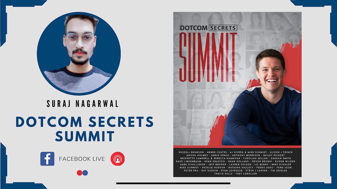 DotCom Secrets Summit | Suraj Nagarwal | Clickfunnels